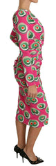 Dolce & Gabbana Pink Silk Cup Cake Sheath Stretch  Dress -   -  Dolce & Gabbana.