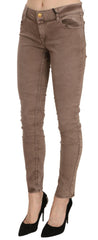 CYCLE Brown Low Waist Slim Fit Skinny Pants -   -  CYCLE.