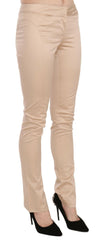 Just Cavalli Cream Low Waist Skinny Formal Trousers Pants -   -  Just Cavalli.