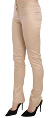 Just Cavalli Cream Low Waist Skinny Formal Trousers Pants -   -  Just Cavalli.