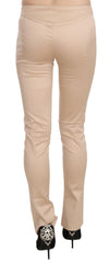 Just Cavalli Cream Low Waist Skinny Formal Trousers Pants -   -  Just Cavalli.