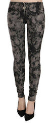 Just Cavalli Black Gray Faded Low Waist Skinny Denim Trousers Jeans -   -  Just Cavalli.