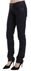 Just Cavalli Black Cotton Low Waist Skinny Denim Pants -   -  Just Cavalli.