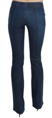 Just Cavalli Blue Low Waist Boot Cut Denim Pants Jeans - - Just Cavalli.