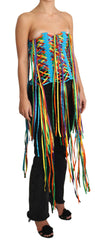 Dolce & Gabbana Multicolor Strings Bustier Polyester Corset  Top -   -  Dolce & Gabbana.