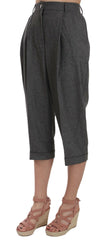 Dolce & Gabbana Wool Cropped Trouser Pleated Pant -   -  Dolce & Gabbana.