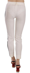 Dolce & Gabbana White Side Stripe Cropped Skinny Pants -   -  Dolce & Gabbana.