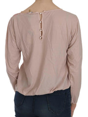 PINK MEMORIES Pink Lace See Through Long Sleeve Blouse -   -  PINK MEMORIES.