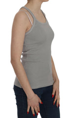 PINK MEMORIES Grey Sleeveless Spaghetti Strap Shirt -   -  PINK MEMORIES.