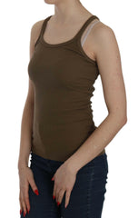 PINK MEMORIES Brown Sleeveless Spaghetti Strap Blouse Top -   -  PINK MEMORIES.