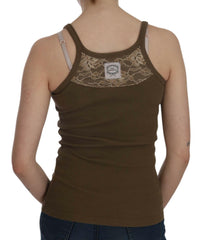 PINK MEMORIES Brown Sleeveless Spaghetti Strap Blouse Top -   -  PINK MEMORIES.