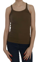 PINK MEMORIES Brown Sleeveless Spaghetti Strap Blouse Top -   -  PINK MEMORIES.