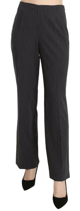 BENCIVENGA Black Striped Cotton Sretch Dress Trousers Pants -   -  BENCIVENGA.