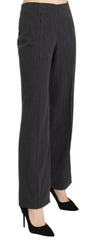 BENCIVENGA Black Striped Cotton Sretch Dress Trousers Pants -   -  BENCIVENGA.