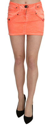 PLEIN SUD Orange Cotton Stretch Casual Mini Skirt -   -  PLEIN SUD.