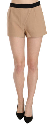 Costume National Shorts Beige Cotton Mid Waist Mini Short -   -  Costume National.