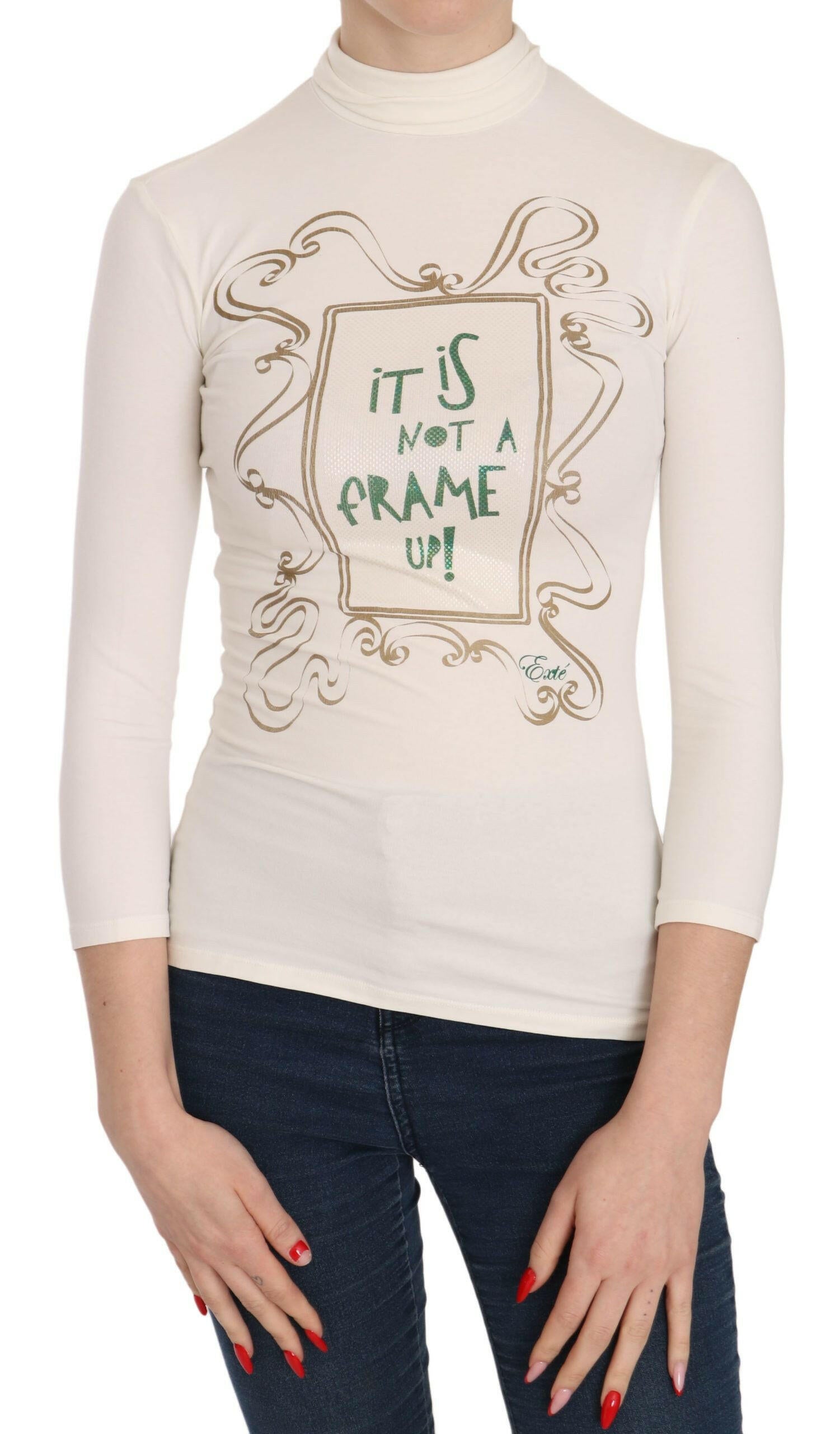 Exte Crew Neck It Is Not A Frame Up! Print Blouse -   -  Exte.