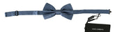 Dolce & Gabbana Blue 100% Silk Adjustable Neck Papillon Bow tie -  Neckties, Men -  Dolce & Gabbana.