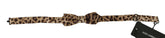 Dolce & Gabbana Brown Leopard Silk Adjustable Neck Papillon Men Bow Tie -  Neckties, Men -  Dolce & Gabbana.