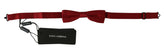 Dolce & Gabbana Red Dotted Silk Adjustable Neck Papillon Bow Tie -  Neckties, Men -  Dolce & Gabbana.