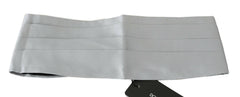 Dolce & Gabbana Gray Men Waist Belt 100% Silk Cummerbund - Men´s Cummerbund - Dolce & Gabbana.