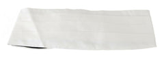 Dolce & Gabbana White Men Waist Belt 100% Silk Cummerbund -  Men´s Cummerbund -  Dolce & Gabbana.