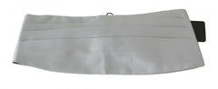 Dolce & Gabbana Gray Men Waist Belt 100% Silk Cummerbund - Men´s Cummerbund - Dolce & Gabbana.