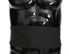 Dolce & Gabbana Black Dotted Waist Belt Silk Cummerbund -  Men´s Cummerbund -  Dolce & Gabbana.