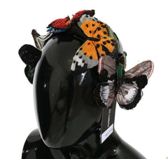 Dolce & Gabbana Tiara Floral Butterfly Sequin Diadem Headband - - Dolce & Gabbana.
