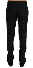 Dolce & Gabbana Black Dress Formal Trouser Mens Wool Pants -   -  Dolce & Gabbana.
