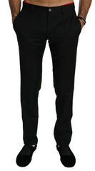 Dolce & Gabbana Black Dress Formal Trouser Mens Wool Pants -   -  Dolce & Gabbana.