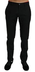 Dolce & Gabbana Black Dress Formal Trouser Mens Wool Pants -   -  Dolce & Gabbana.