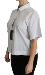 Dolce & Gabbana White Collared Short Sleeve Polo Shirt Top -   -  Dolce & Gabbana.