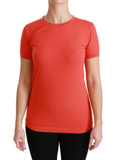Dolce & Gabbana Red Crewneck Short Sleeve T-shirt Cotton Top -   -  Dolce & Gabbana.