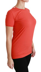 Dolce & Gabbana Red Crewneck Short Sleeve T-shirt Cotton Top -   -  Dolce & Gabbana.