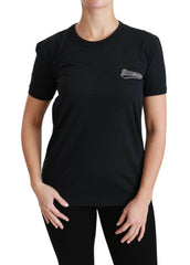 Dolce & Gabbana Blue Amore Patch Crewneck Cotton Top T-shirt -   -  Dolce & Gabbana.