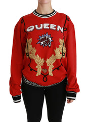 Dolce & Gabbana Red Queen Sequined Love Pullover Sweater -   -  Dolce & Gabbana.