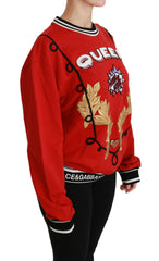 Dolce & Gabbana Red Queen Sequined Love Pullover Sweater -   -  Dolce & Gabbana.