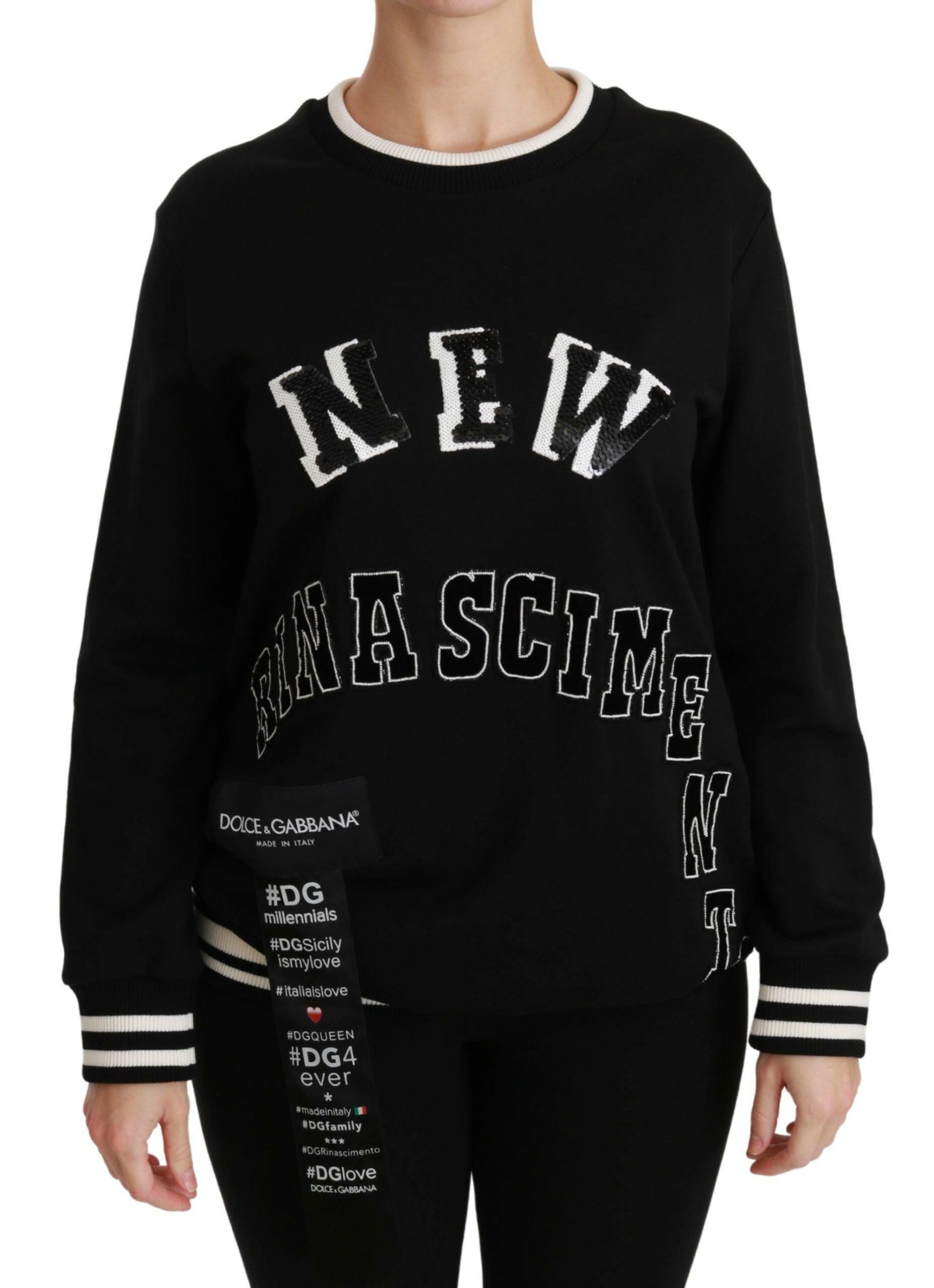 Dolce & Gabbana Black Rinascimento #DGmillennials Sweater -   -  Dolce & Gabbana.