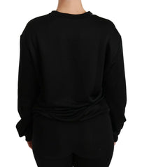 Dolce & Gabbana Black Cotton Crewneck Pullover Sweater -   -  Dolce & Gabbana.