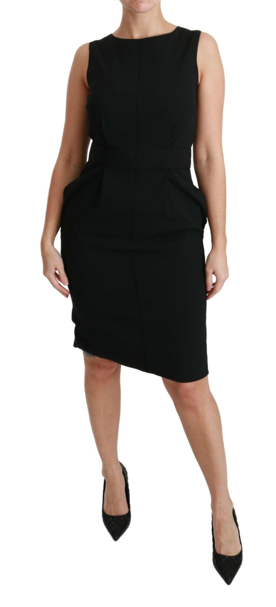 Dolce & Gabbana Black Sheath Stretch Formal Dress -   -  Dolce & Gabbana.