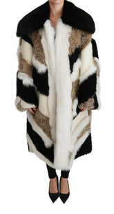Dolce & Gabbana Sheep Fur Shearling Cape Jacket Coat -   -  Dolce & Gabbana.