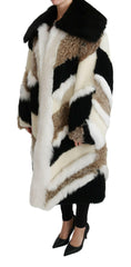 Dolce & Gabbana Sheep Fur Shearling Cape Jacket Coat -   -  Dolce & Gabbana.