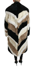 Dolce & Gabbana Sheep Fur Shearling Cape Jacket Coat -   -  Dolce & Gabbana.