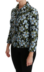 Dolce & Gabbana Multicolor Floral Blazer Coat Polyester Jacket -   -  Dolce & Gabbana.