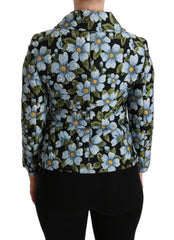 Dolce & Gabbana Multicolor Floral Blazer Coat Polyester Jacket -   -  Dolce & Gabbana.