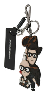 Dolce & Gabbana Leather Dominico Stefano SICILY WESTERN Badge Keychain -   -  Dolce & Gabbana.