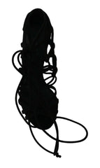 Dolce & Gabbana Black Suede Strap Stilettos Shoes Sandals -   -  Dolce & Gabbana.