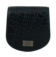 Dolce & Gabbana Blue Exotic Skins Condom Case Holder Pocket -  Leather Accessory for Men -  Dolce & Gabbana.