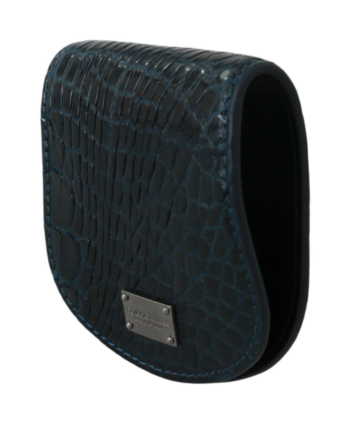 Dolce & Gabbana Blue Exotic Skins Condom Case Holder Pocket -  Leather Accessory for Men -  Dolce & Gabbana. Dolce & Gabbana Blue Exotic Skins Condom Case Holder Pocket -  Leather Accessory for Men -  Dolce & Gabbana.